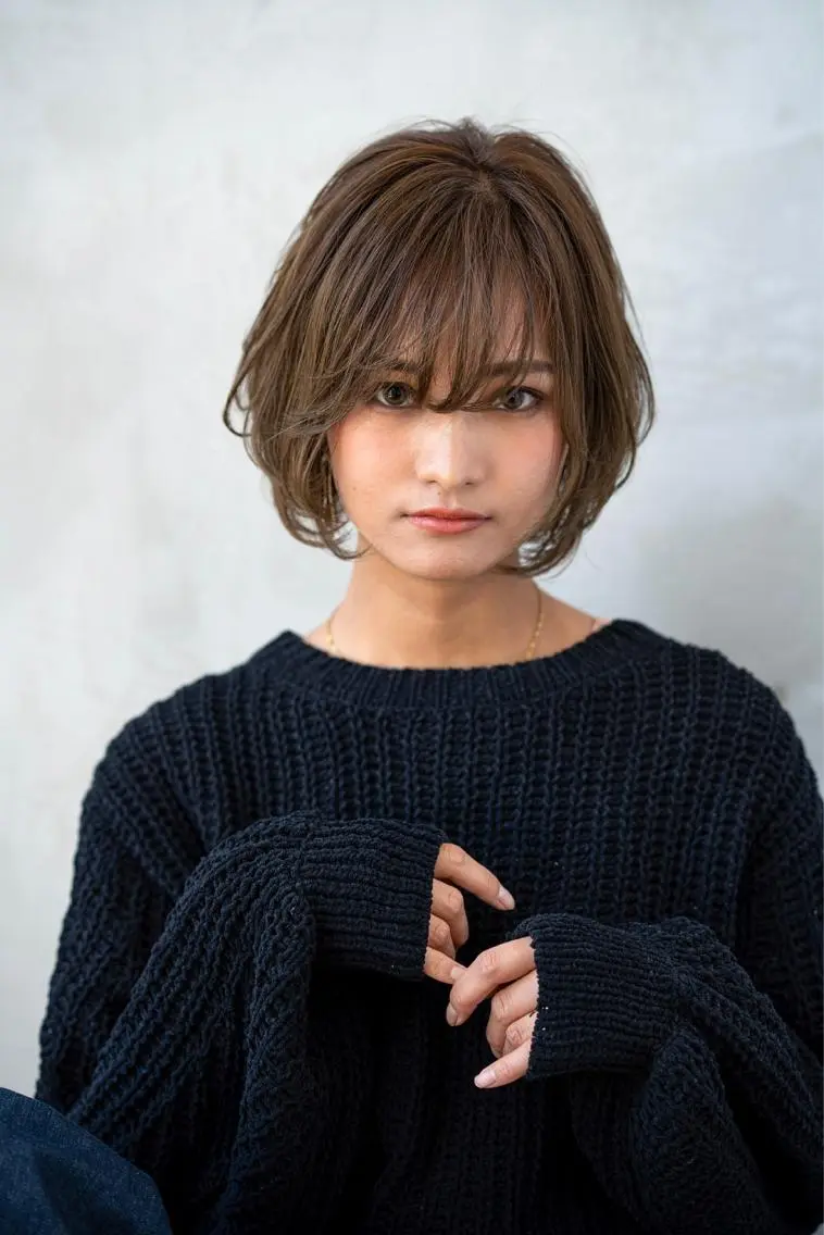 ミディアム カラー カット ヘアカラー トリートメント 🉐レイヤー/塩見 弘樹🉐渋谷のヘアスタイル