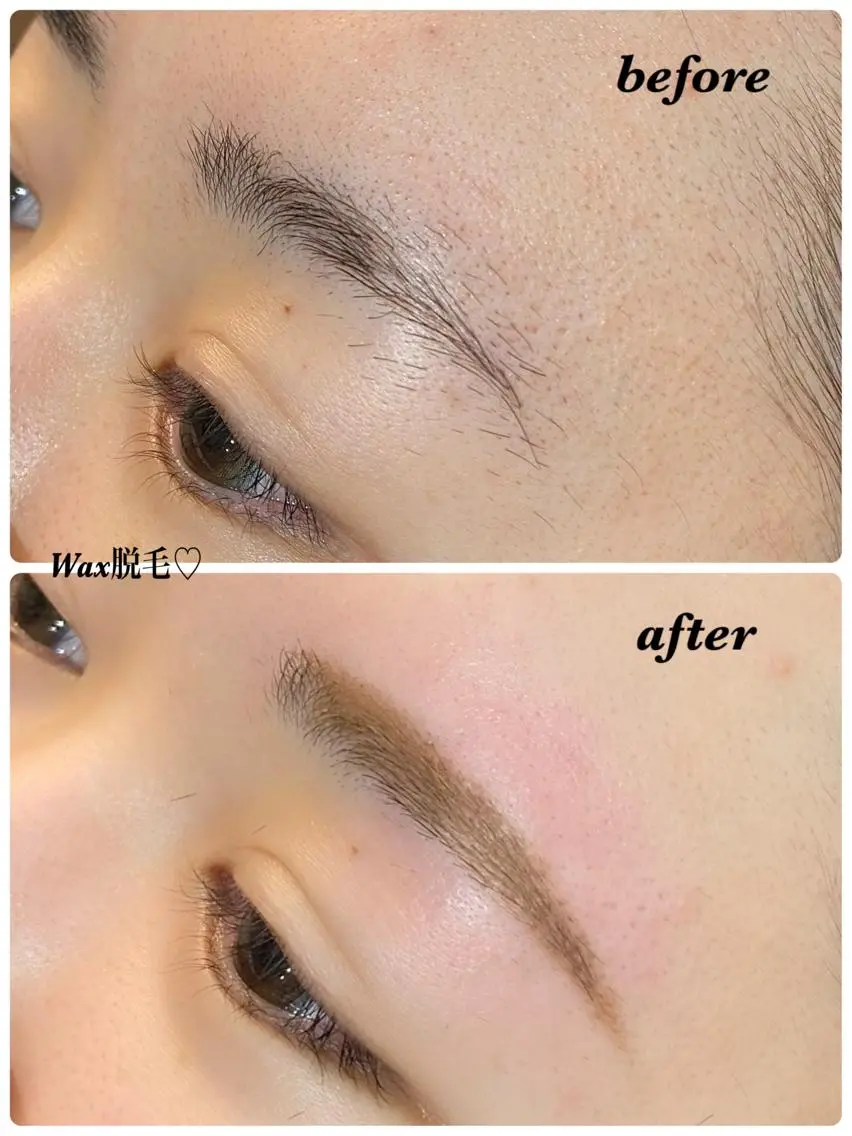 アイブロウ 眉毛ワックス脱毛 ハーブピーリング専門 毛穴洗浄❤️眉waxのエステ・リラクイメージ