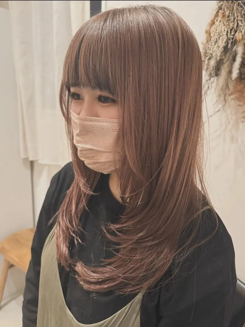 ロング 顔周りカット レイヤーカット 🤎大人可愛い/ Rinka🤎のヘアスタイル