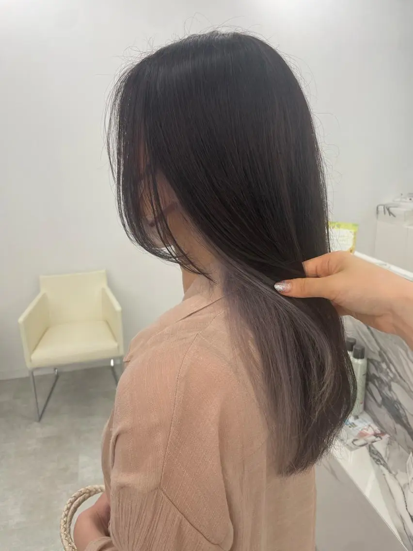 セミロング カラー ヘアアレンジ ヘアカラー トリートメント 【Sweep】おじま のぞみのヘアスタイル