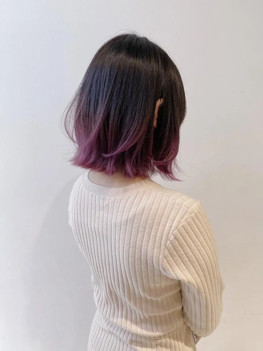 ミディアム カラー パーマ ヘアアレンジ 【公式】amble luxe池袋東口🩷のヘアスタイル