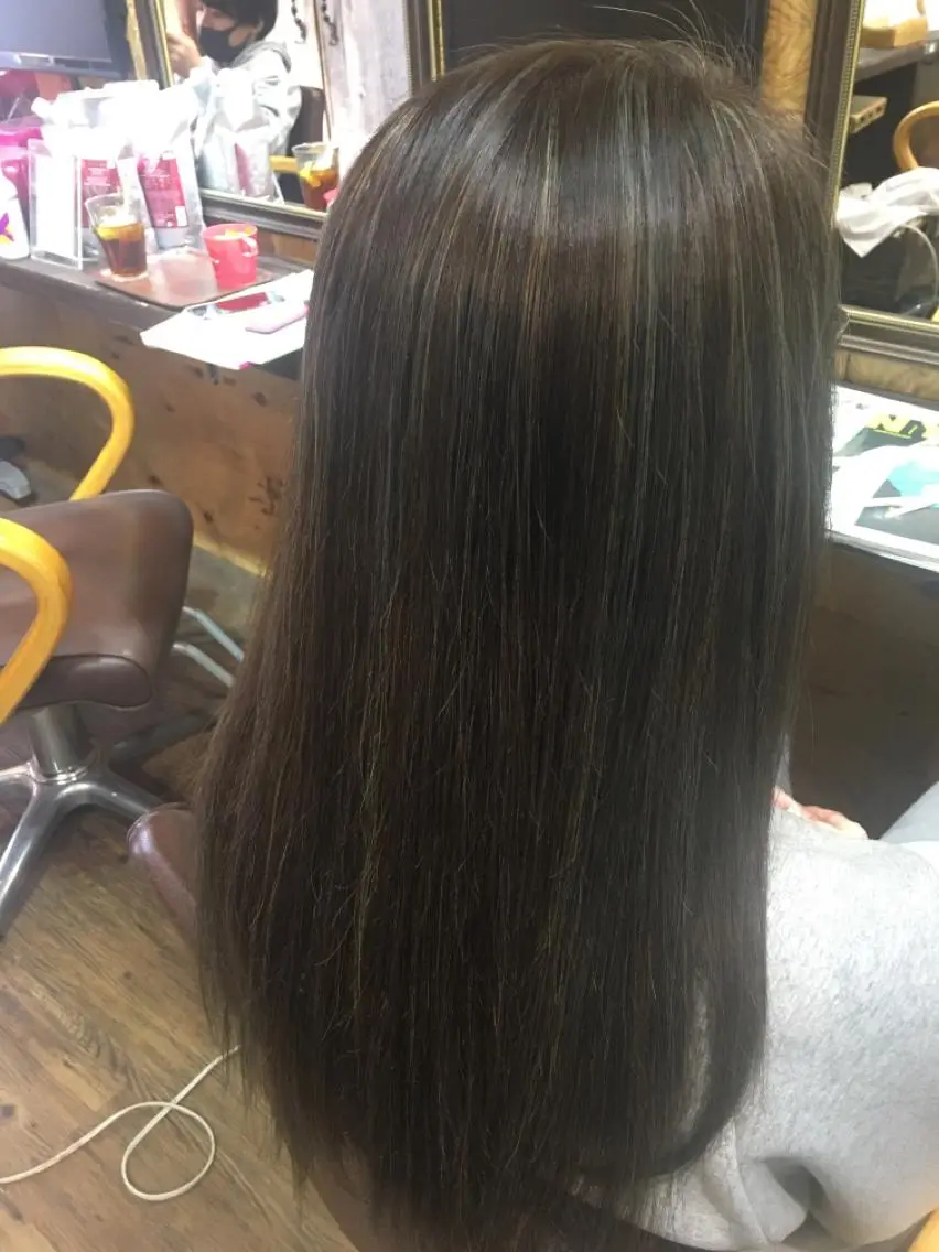セミロング カラー ハイライトカラー ハイライト カット ヘアカラー ✨U-topia渡邉 大樹【公認資格有】✨のヘアスタイル
