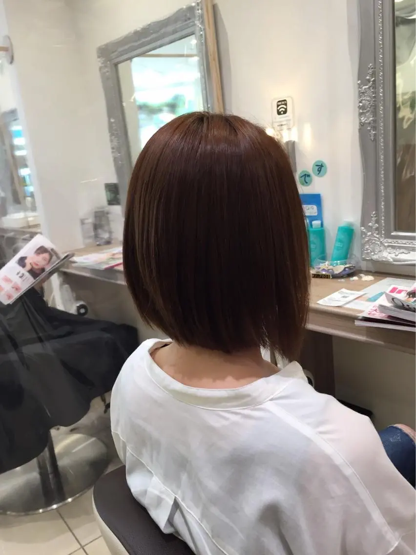 セミロング パーマ カット 比嘉 龍佑のヘアスタイル