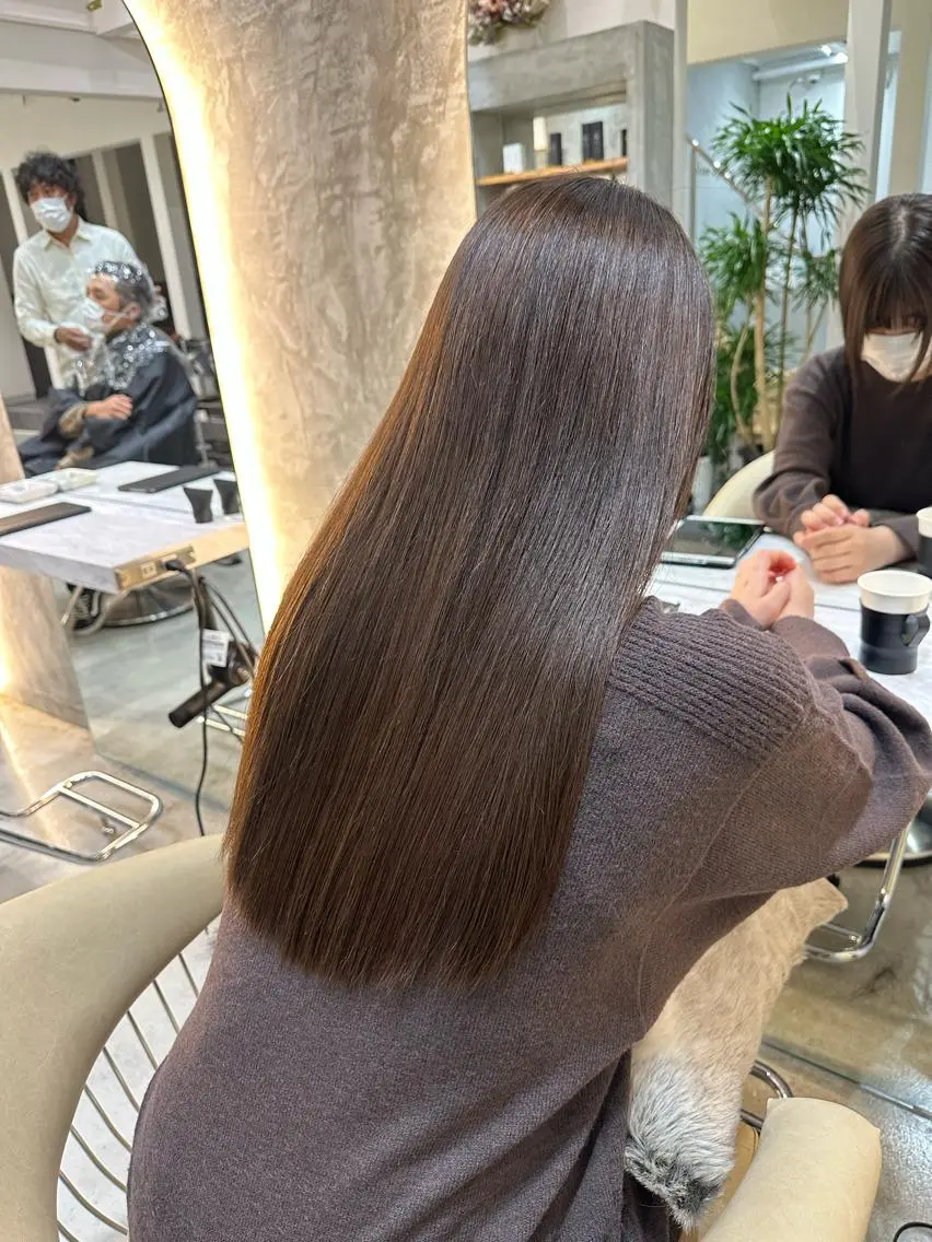 ロング ハイライト 縮毛矯正 カット 縮毛矯正 トリートメント Londideal 高橋ヒロシのヘアスタイル