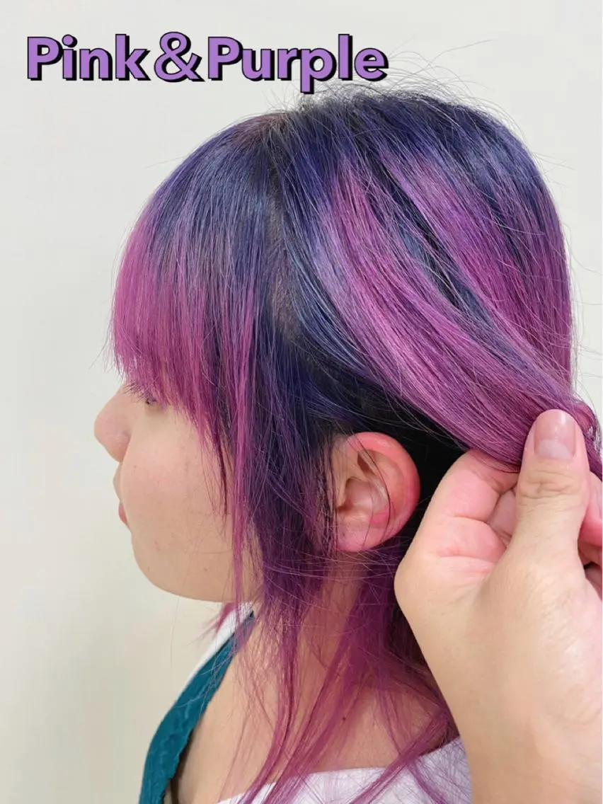 ロング カラー デザインカラー グレージュ達人/赤み 消し/ブリーチ/岩崎のヘアスタイル