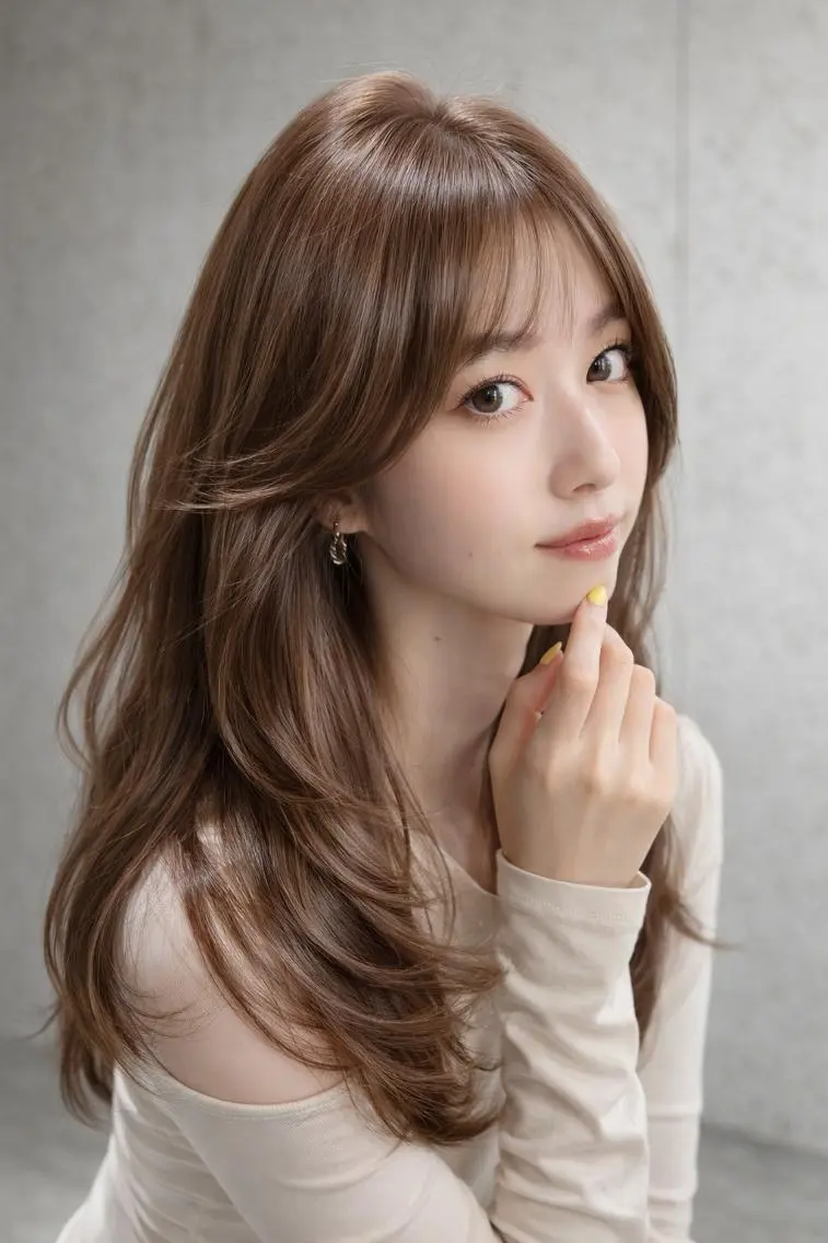 セミロング 外国人風カラー ハイライト 髪質改善 似合わせカット トリートメント カット ヘアカラー トリートメント BUCKS【天王寺】 バックス【駅30秒】のヘアスタイル