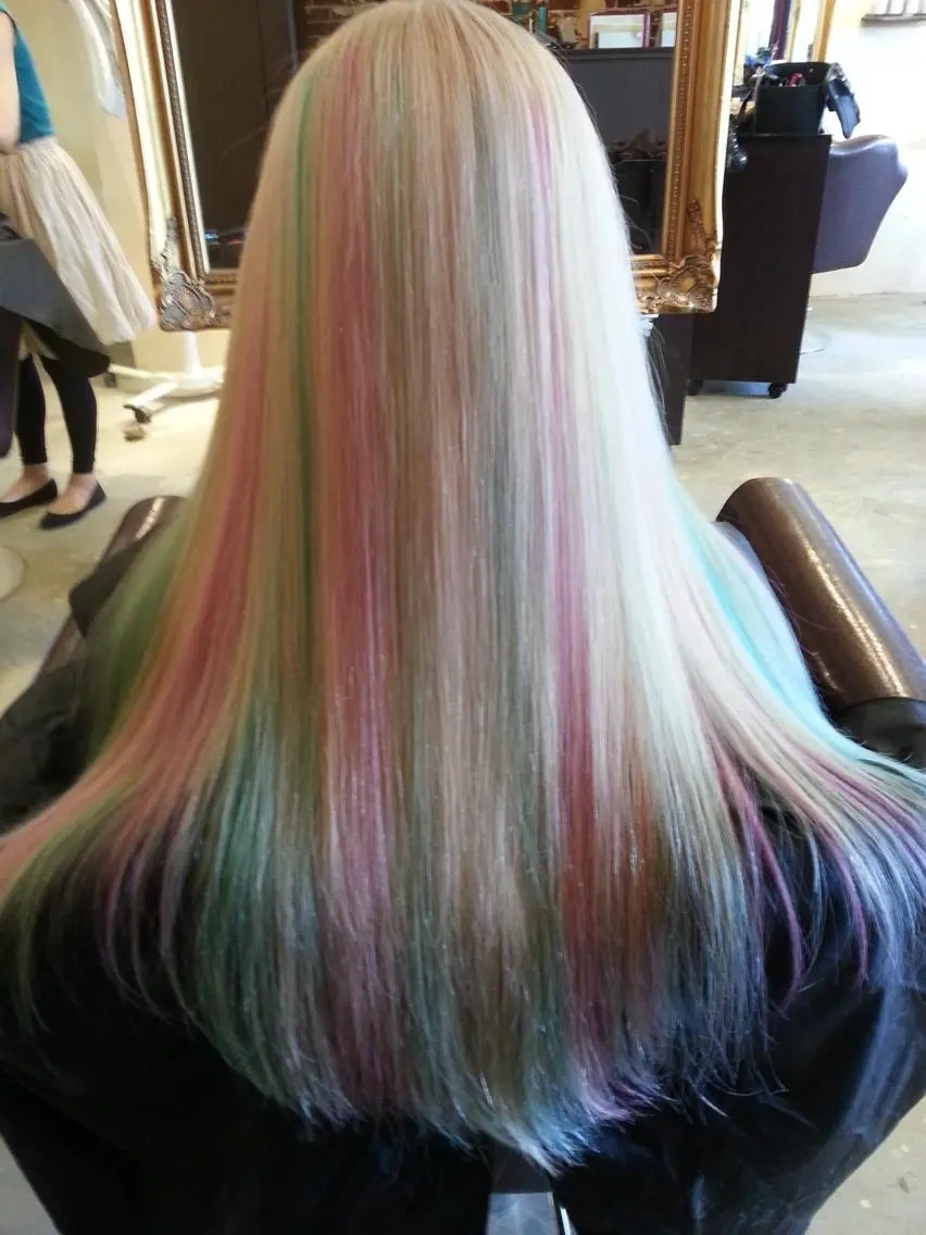 ロング カラー バレイヤージュ ブリーチ ケアブリーチ ダブルカラー ハイライトカラー welring hair salonのヘアスタイル