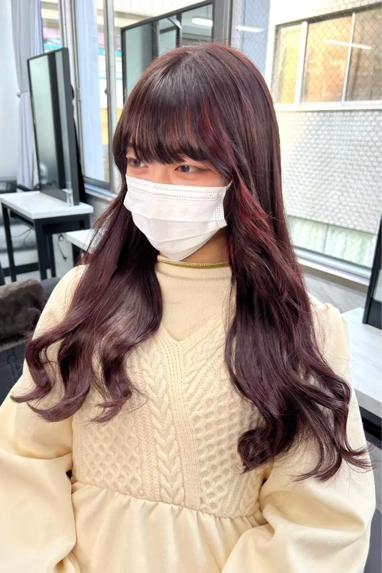 ロング カラー シールエクステ ハイトーンカラー エクステ ヘアカラー エクステ シールエクステ特化 ハイトーン、NANAのヘアスタイル
