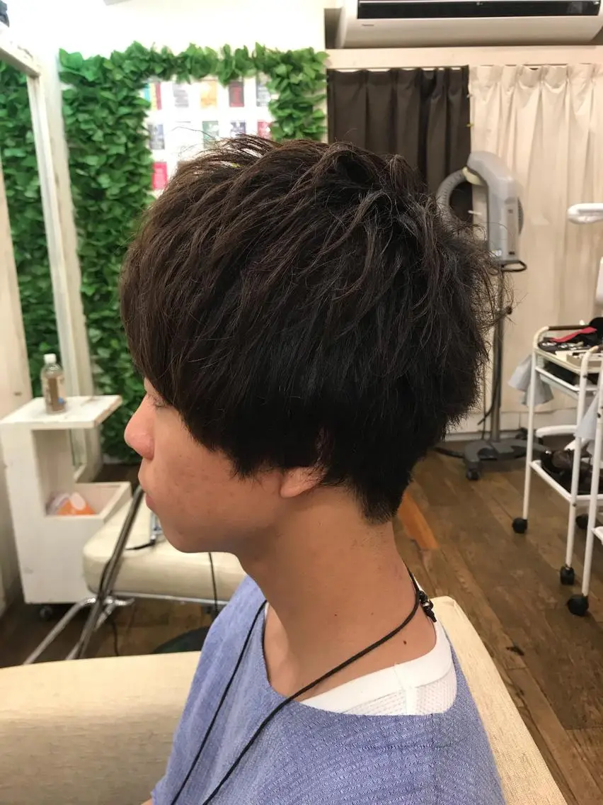 メンズ マッシュ カット 縮毛矯正 トリートメント 吉原 頌平のヘアスタイル