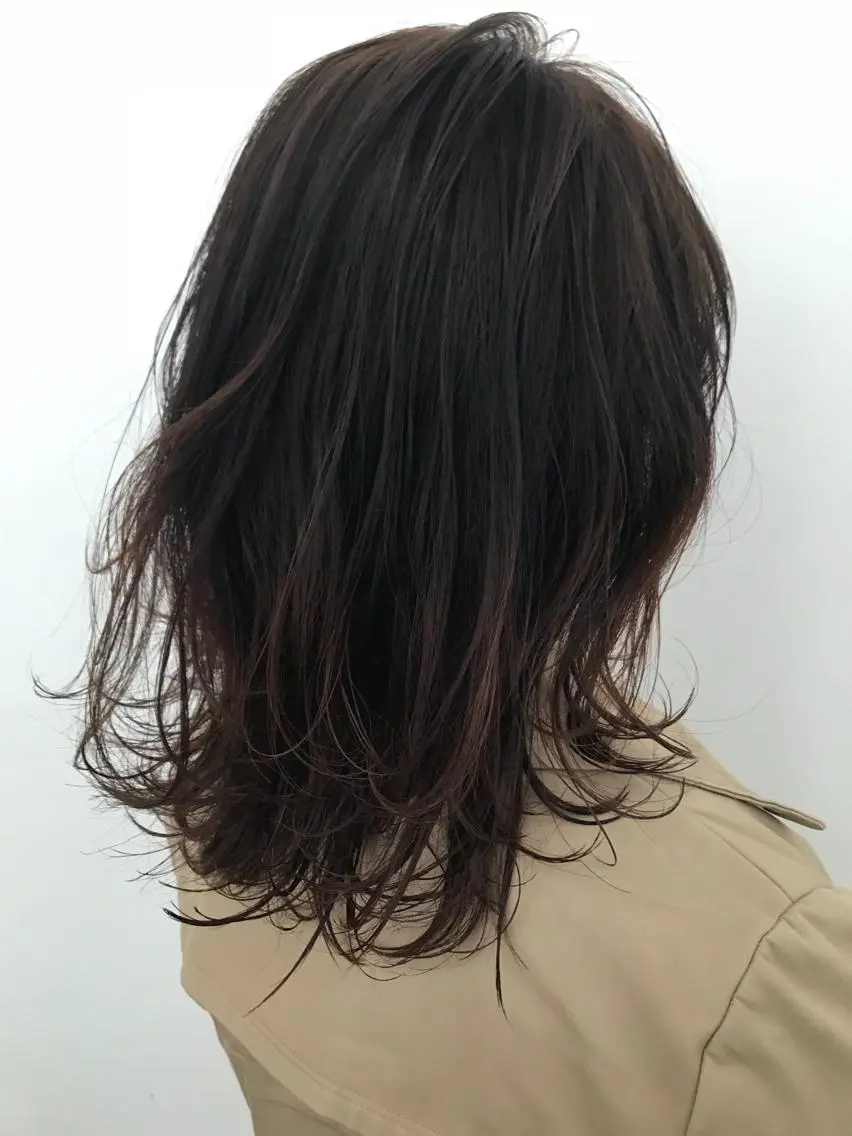 ミディアム カラー グラデーションカラー 髪質改善🌟 TAKERUのヘアスタイル