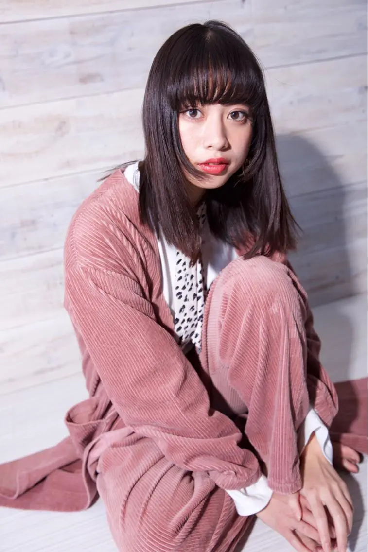 セミロング カラー パーマ ヘアアレンジ 可愛いを作る神 ナオヒロのヘアスタイル