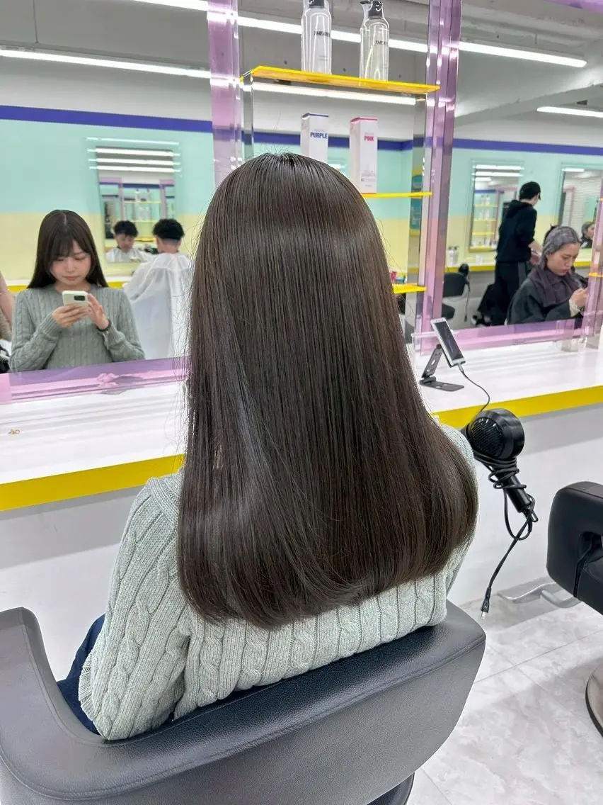 カラー ヘアカラー トリートメント ヘッドスパ ヘアセット 赤み消し🏹上品甘め トレンドカラー/横浜のヘアスタイル