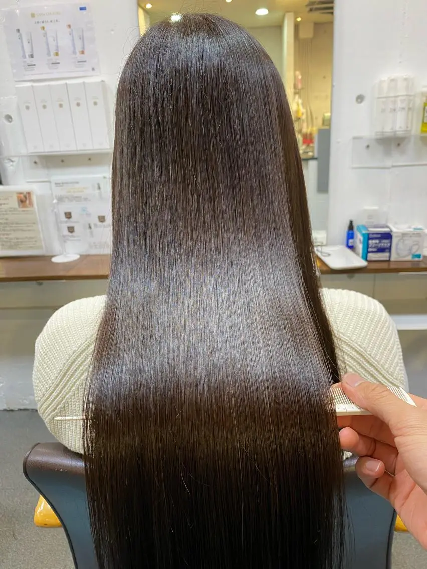 ロング 髪質改善 カット ヘアカラー トリートメント 【髪質改善】に特化 オリーブオイルクラブのヘアスタイル