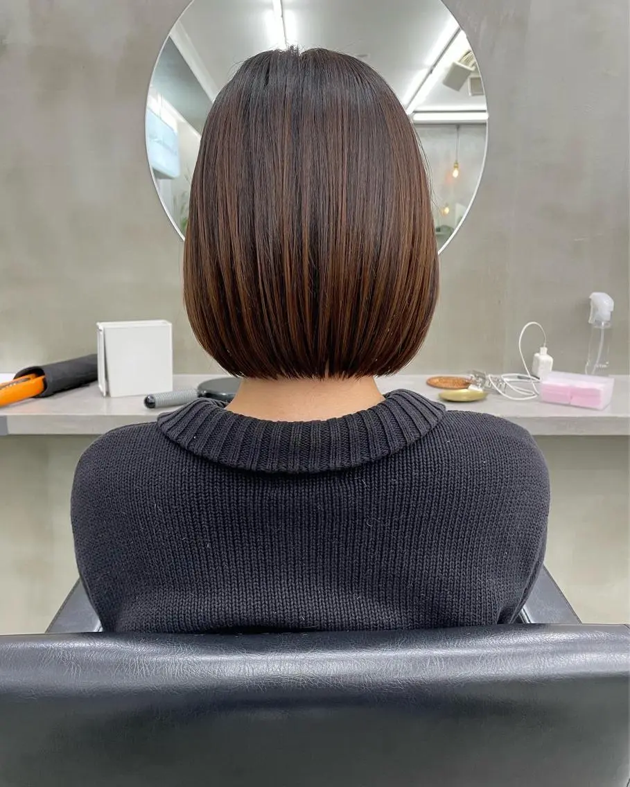 ショート ボブ カット トリートメント 👑ボブはお任せ ミヤノ👑のヘアスタイル