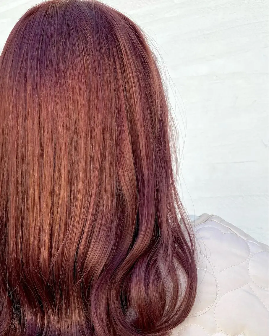 セミロング カラー ダブルカラー オレンジ ピンクカラー ヘアカラー 【🉐学割】応援📣 ミニモ限定🤩千 田のヘアスタイル