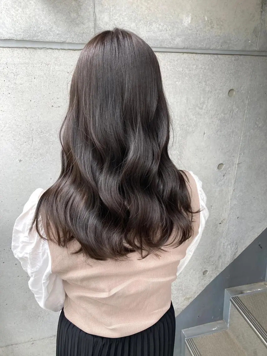 セミロング カット ヘアカラー トリートメント 新井 広樹のヘアスタイル
