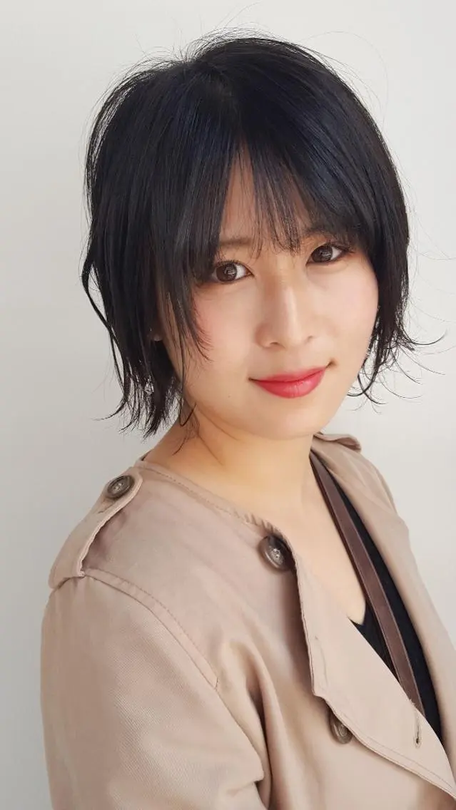 ミディアム カラー カット トリートメント 美髪⭐︎髪質改善 井上 康司のヘアスタイル