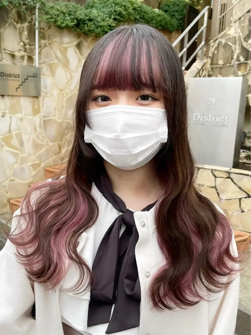 ロング カラー ヘアアレンジ インナーカラー ヘアカラー トリートメント ヘアセット 柔らかカラー/ 縮毛矯正YUTO🧋のヘアスタイル