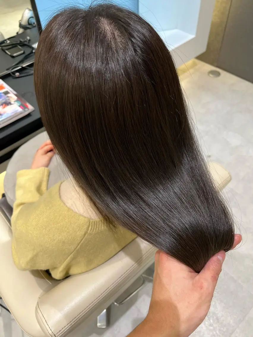 ロング トリートメント パーマモデル募集 /梅田/宿谷真那斗のヘアスタイル
