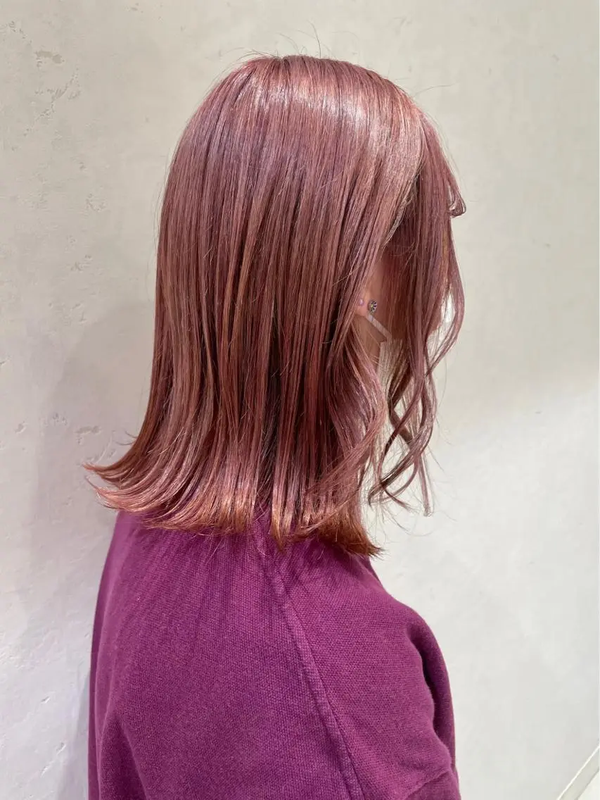 ミディアム カラー ヘアアレンジ ヘアカラー ayumi🌈 インナーカラー🌈のヘアスタイル