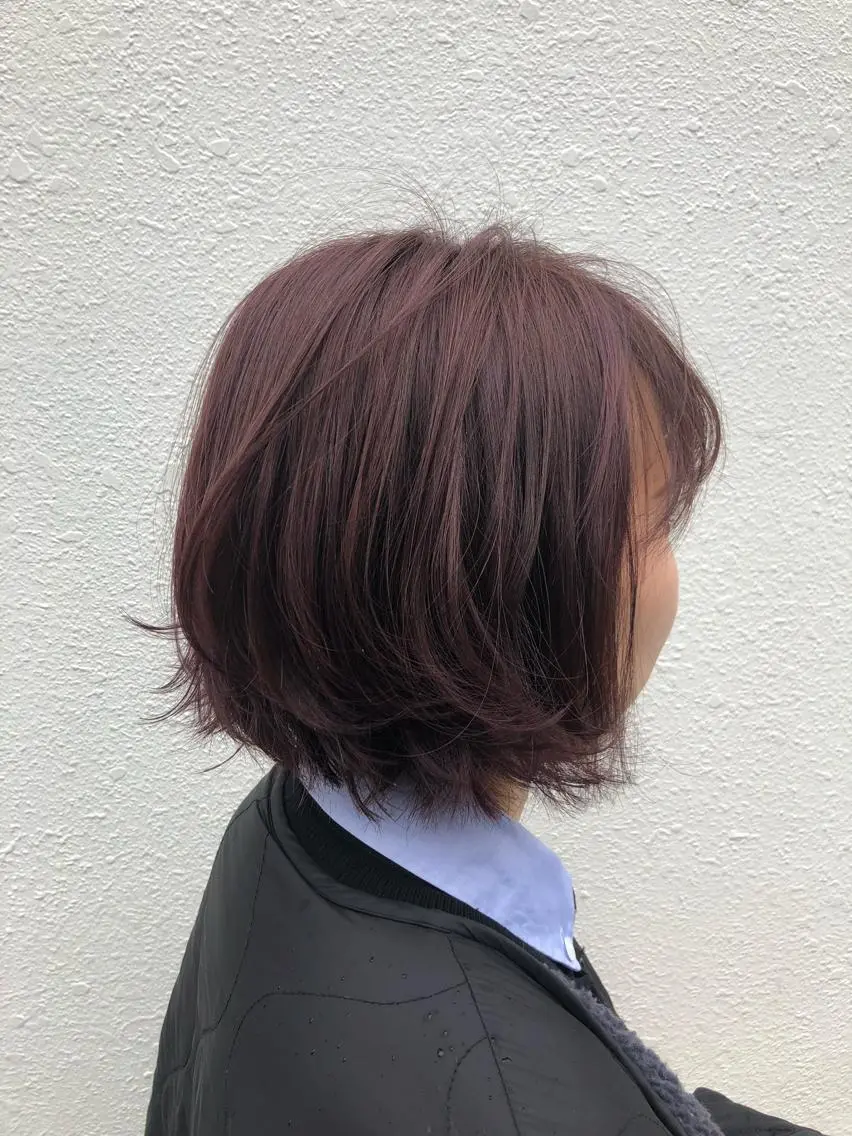ショート カラー パーマ ヘアアレンジ 【白髪ぼかし 専門GBG】自由が丘のヘアスタイル