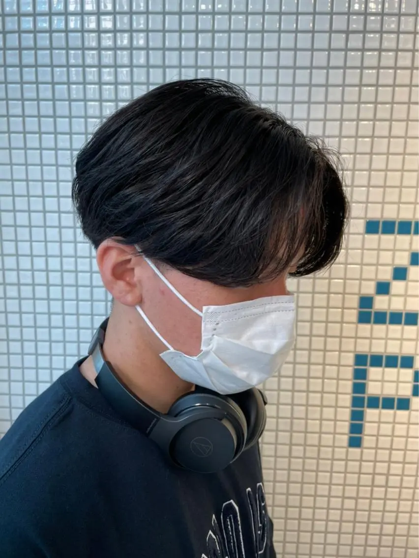 パーマ メンズ 松戸レイヤーカット 塚原悠斗のヘアスタイル