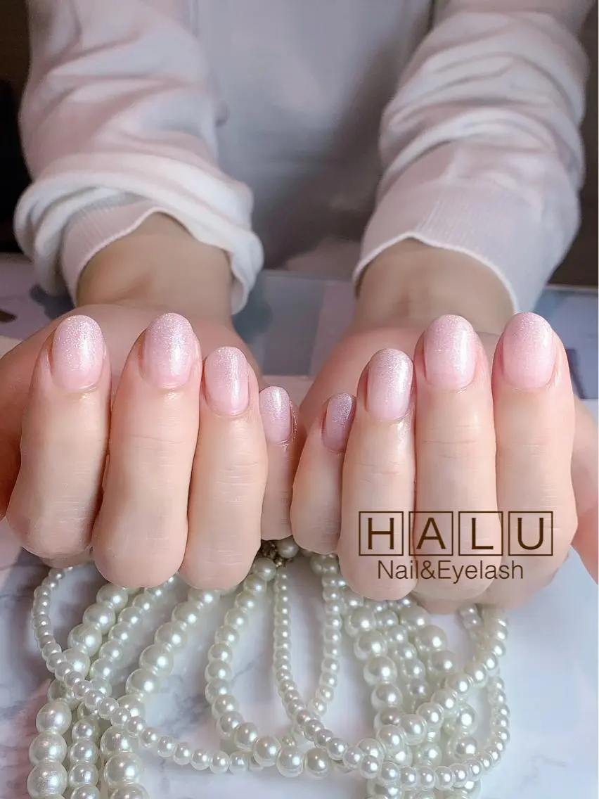ネイル グラデーション ラメ(グリッター) ラメグラデーション HALU ハルのネイルデザイン