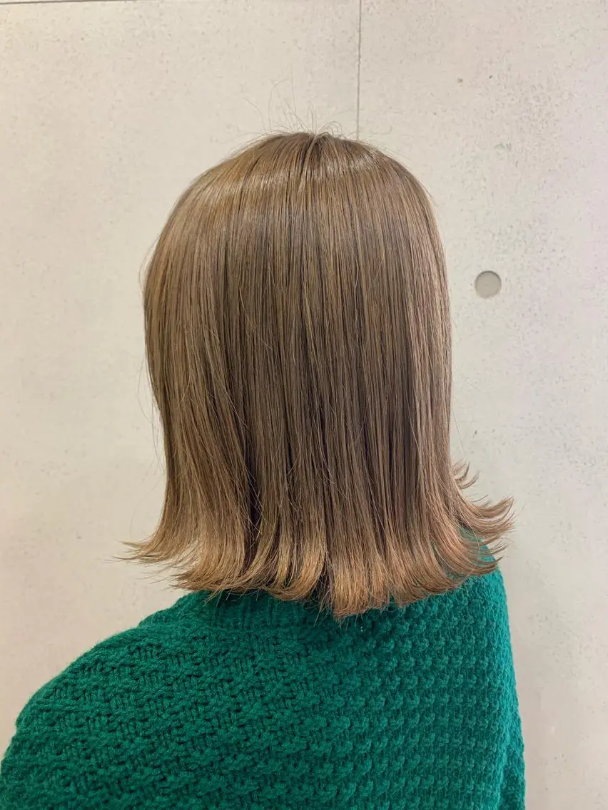 ミディアム 外ハネヘア おせ ちさとのヘアスタイル
