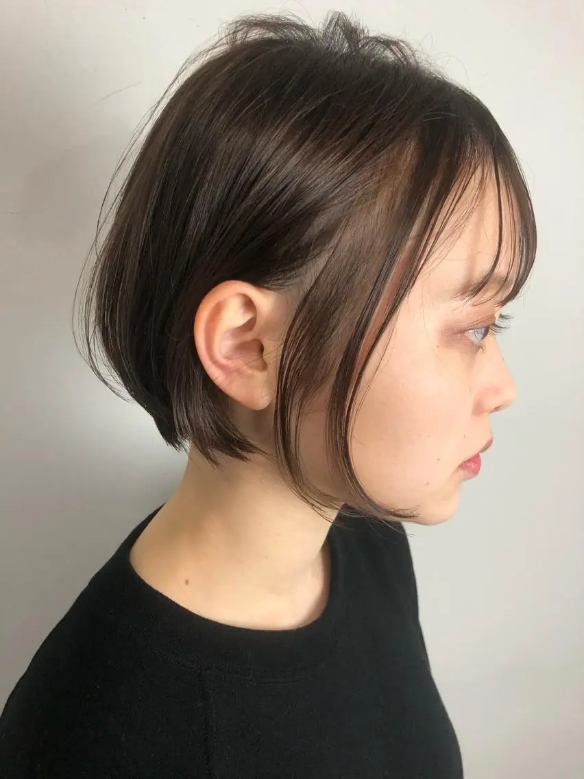 ショート カラー ショートボブ ボブ ショートヘア カット ヘアカラー 千葉 郁也のヘアスタイル