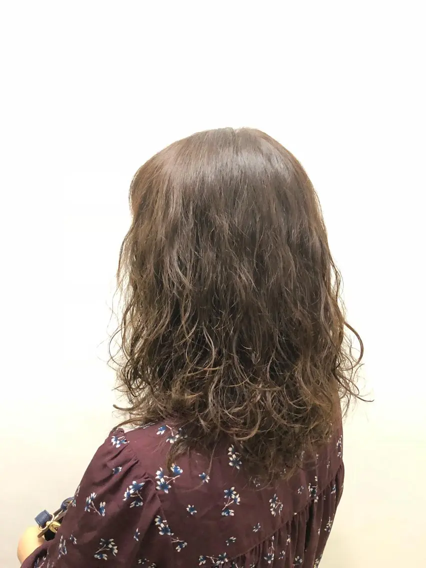 ミディアム パーマ パーマ コレットヘアー 田中アヤノのヘアスタイル