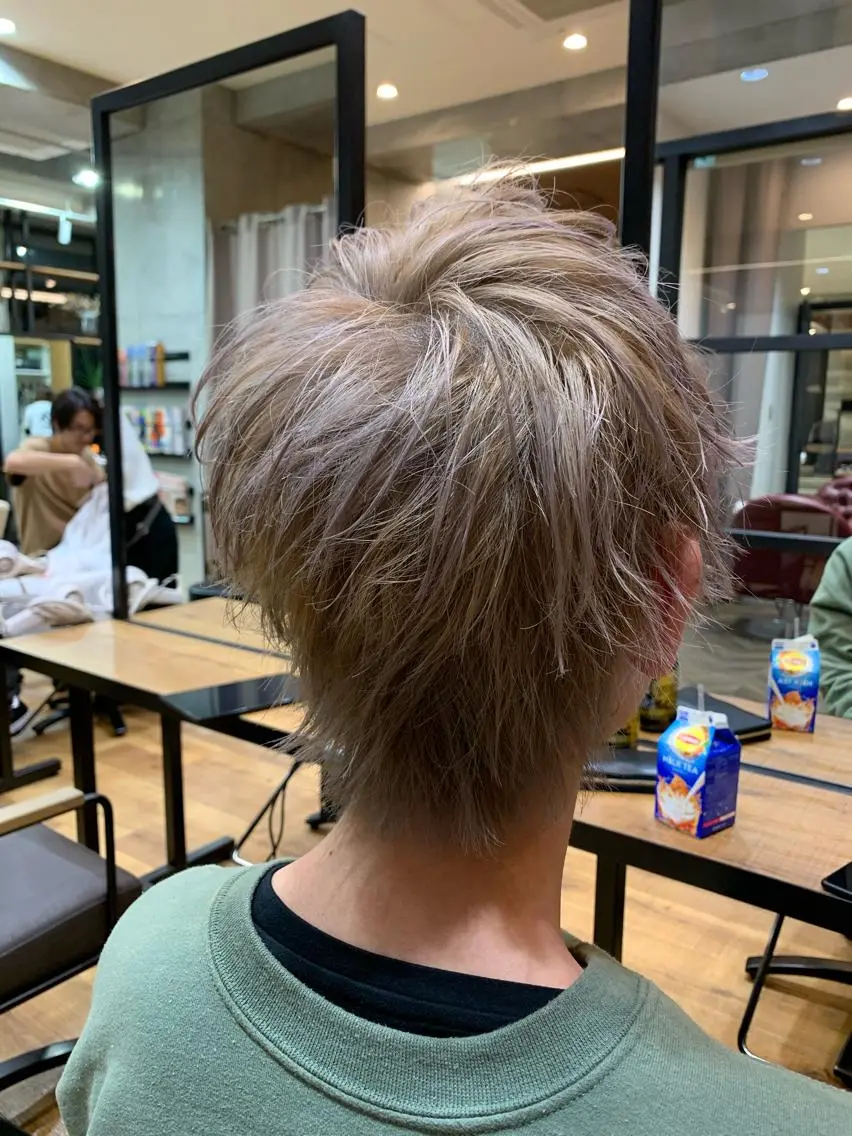 カラー メンズ ヘアカラー トリートメント 天野 開のヘアスタイル