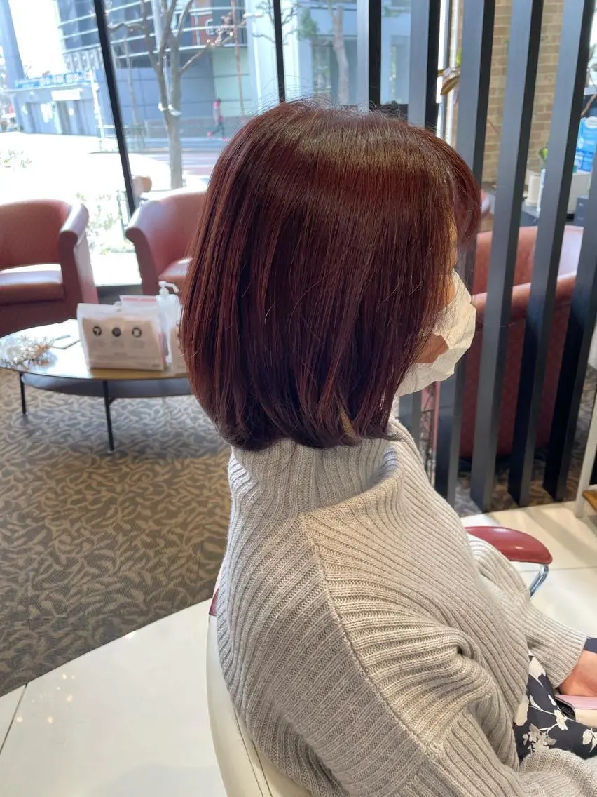 ミディアム カラー ヘアカラー トリートメント 中野 竜介のヘアスタイル