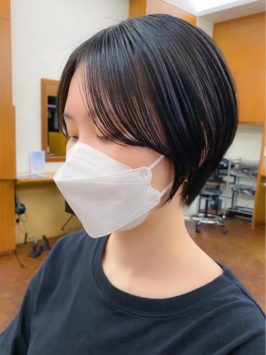 ショート カラー 似合わせレイヤー/ ケアパーマ/高倉のヘアスタイル