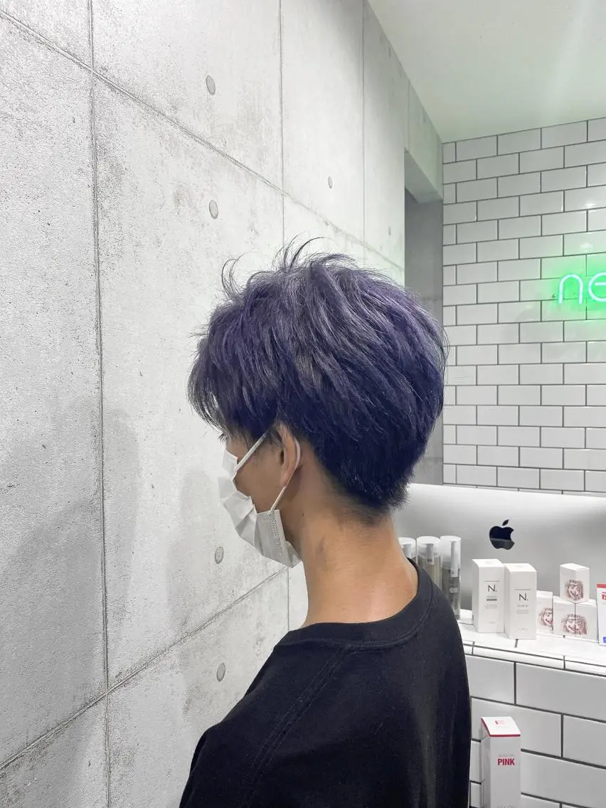 ショート カラー メンズ newi赤羽 HINATAのヘアスタイル