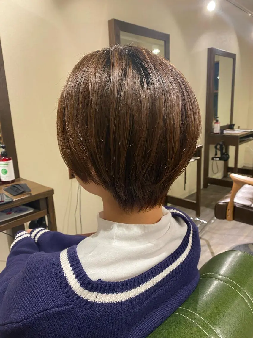 ショート 丸みショート アッシュ ショートヘア 佐藤 真依のその他イメージ