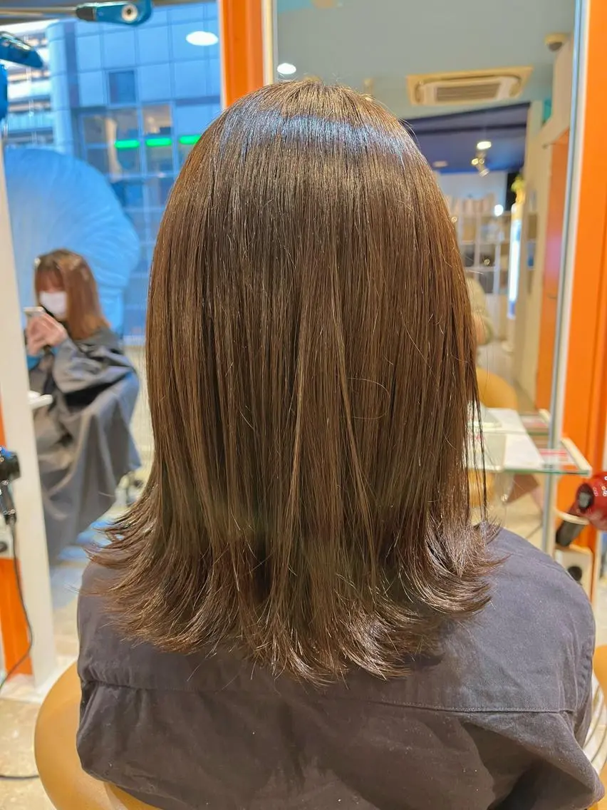 ミディアム カット トリートメント うしだ かおるのヘアスタイル