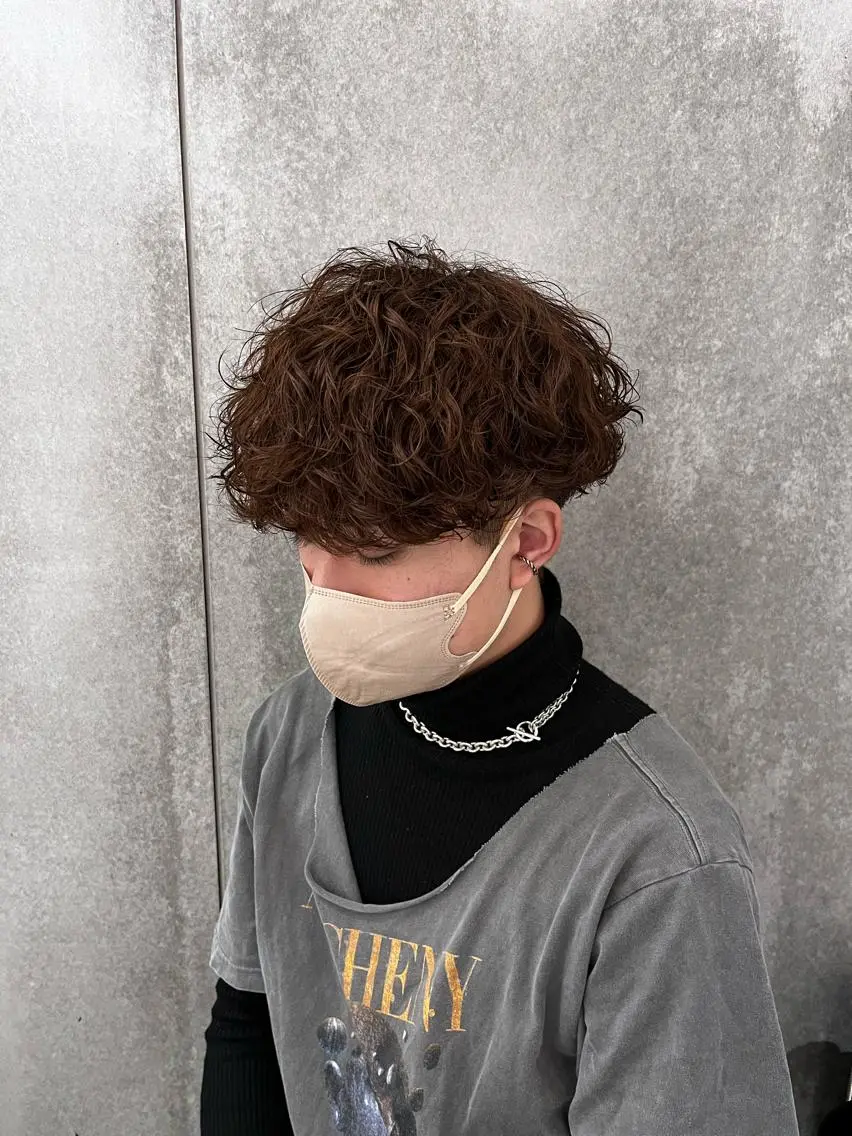 ショート パーマ メンズ カット パーマ 瀧野 翔吾【メンズ特化】のヘアスタイル