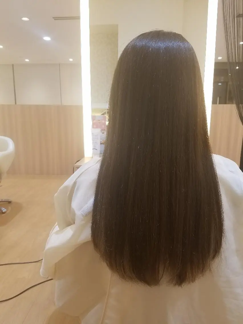 ロング カラー パーマ ストレートパーマ 髪質改善/ハイライト 小林秀樹のヘアスタイル