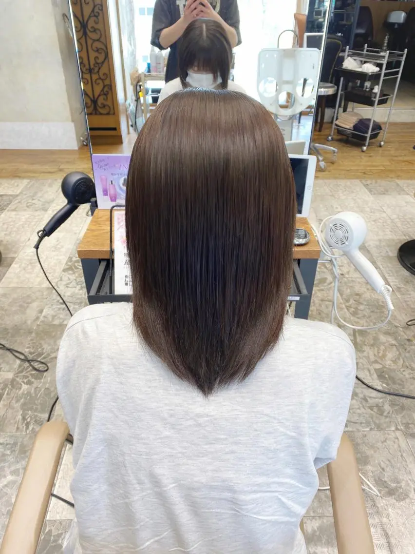 カラー 銀座/レイヤー 顔周りカット溝手優太のヘアスタイル