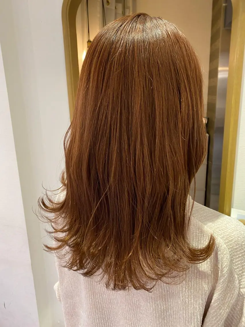 ロング カラー 顔周り/ブリーチなし /縮毛矯正🫧伊勢のヘアスタイル
