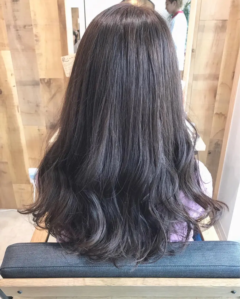 セミロング カラー グレージュ レイヤー/大人ボブ 渡邉【日吉美容室】のヘアスタイル