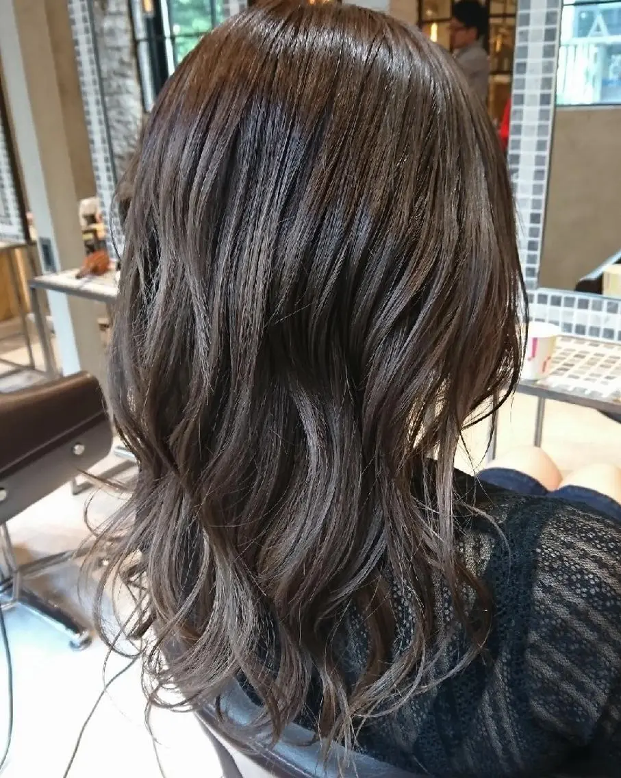 セミロング カラー カット ヘアカラー トリートメント センター南 SEIJIのヘアスタイル