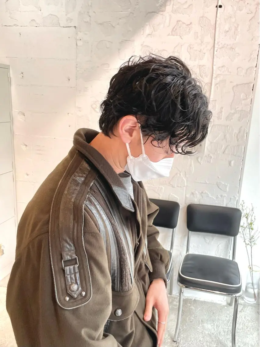 パーマ メンズ カット パーマ トリートメント 🔥メンズショート 職人🔥大澤龍也のヘアスタイル