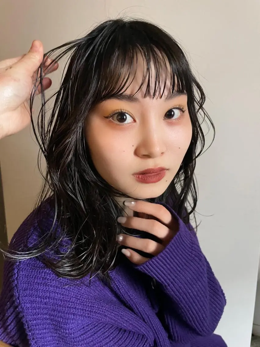ミディアム 表参道レイヤーカット 髪質改善山岸季生のヘアスタイル