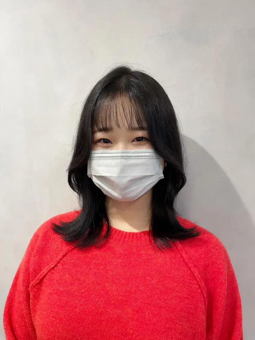 ミディアム ❤︎︎韓国ヘア❤︎︎ 𝑺𝒉𝒊𝒉𝒐のヘアスタイル