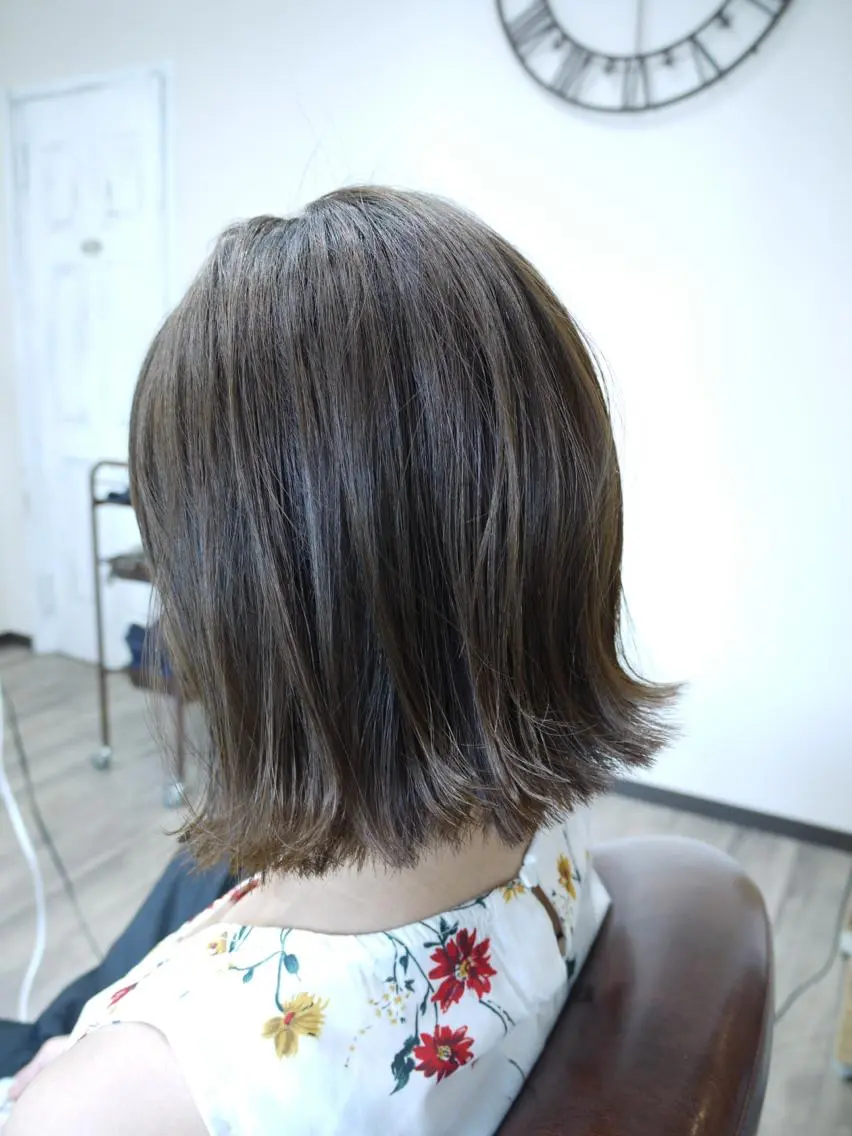 ミディアム カラー 外国人風カラー 外ハネヘア jolie amieのヘアスタイル