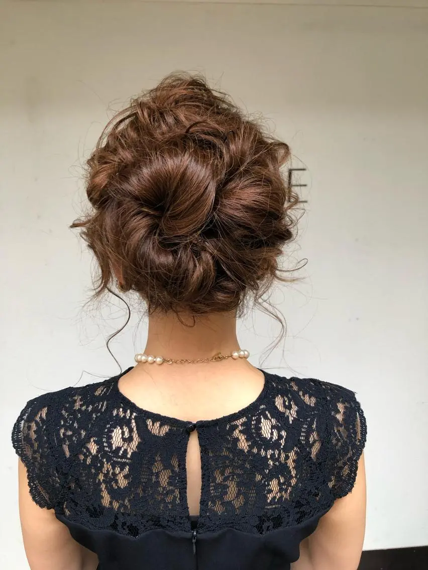 ヘアアレンジ ヘアセット 勝野 麻美のヘアスタイル