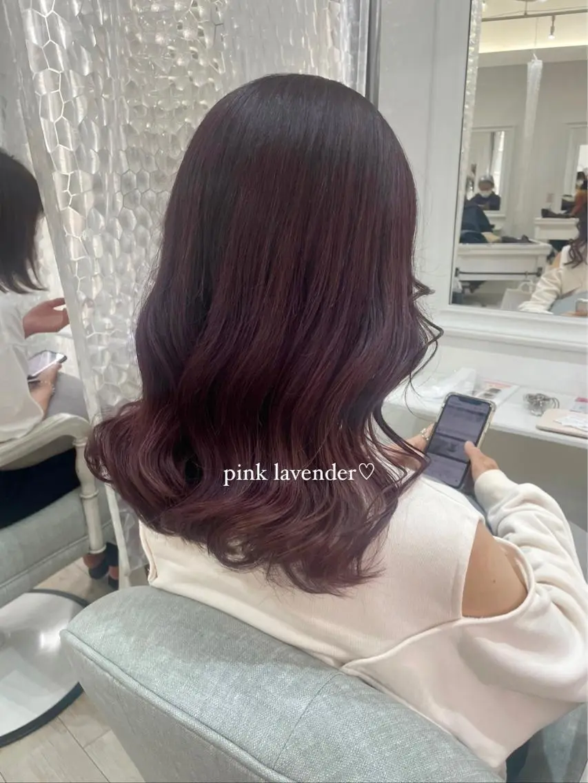 ロング カラー パーマ ヘアアレンジ キッズ ネイル マツエク・マツパ アイブロウ ヘアカラー トリートメント Himawari♡ 柔らかいカラーのヘアスタイル