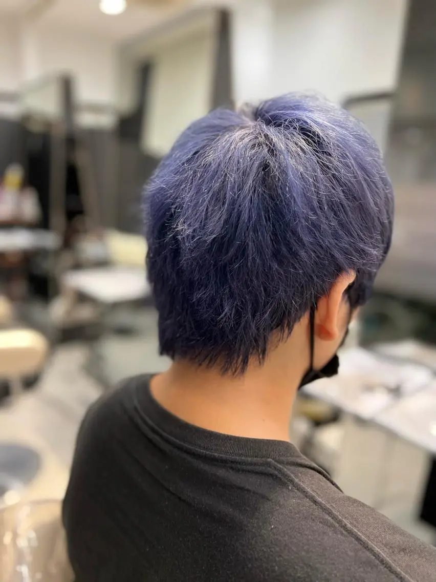 カラー メンズ 髪質改善 縮毛矯正 【似合わせカラー】 西口嶺河のヘアスタイル