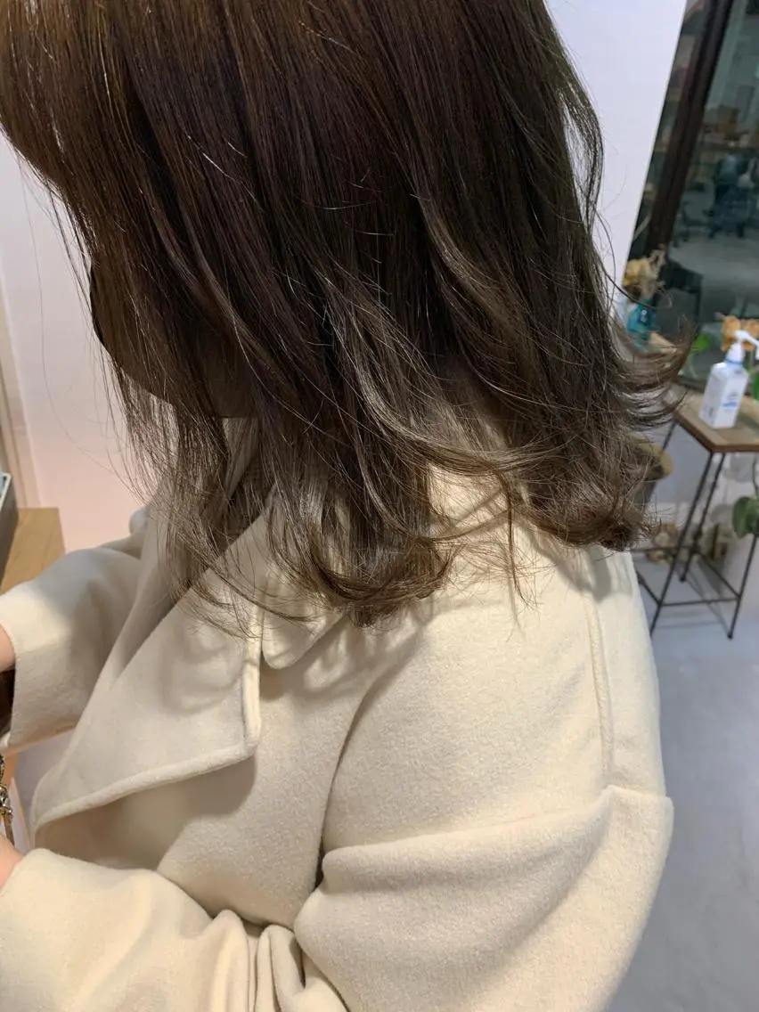 セミロング カラー ヘアアレンジ ブリーチ 透明感カラー ブリーチなしカラー nishi fuyumiのその他イメージ